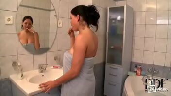 big tits shower